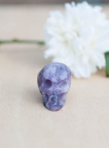 Amethyst Crystal Skull - small