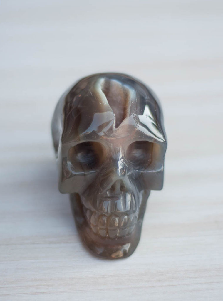 Agate Geode Crystal Skull #5