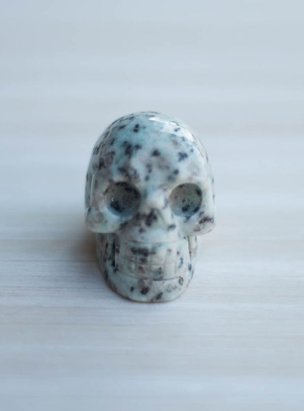 Lotus Jasper Crystal Skull