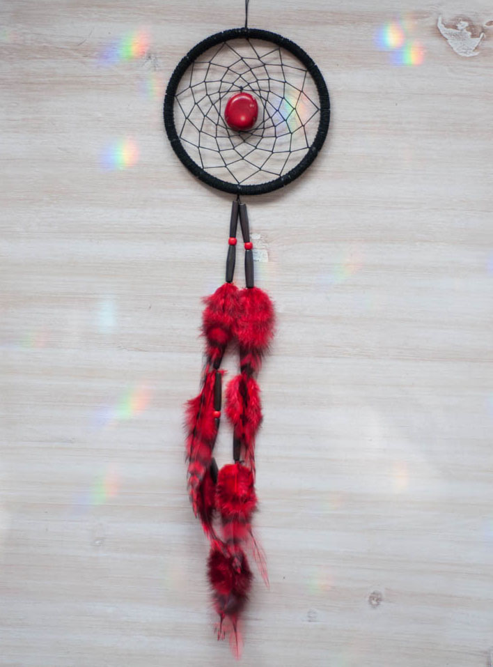 Red Coral Dreamcatcher #4 - passion