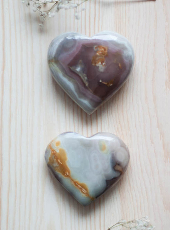 Purple Calcite Heart