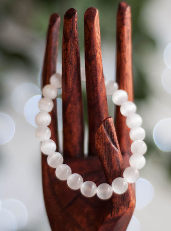 Amazon.com: Bracelet for Women Men's Gifts - Protection Healing Crystal  Bracelet - 8mm Gemstone Beaded Adjustable Bracelet Pulseras Para Hombres  Mujer Stocking Stuffers (Selenite) : Handmade Products